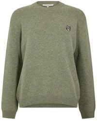 Maison Kitsuné - Fox Hood Milano Lamb Crew Neck Jumper - Lyst