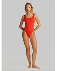 Calvin Klein - Scoop Back One Piece Swimsuit - Lyst