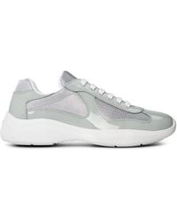 Prada - Americas Cup Leather Trainers - Lyst