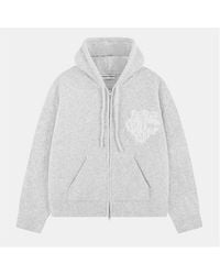 The Couture Club - Fluffy Knit Zip Hoodie - Lyst