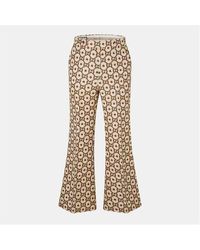 Gucci - Contemporary Web Stripe Wide Leg Trousers - Lyst