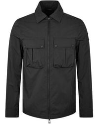 Belstaff - Stride Zip Collar Long Sleeve Overshirt - Lyst