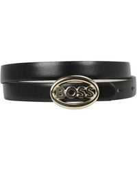 BOSS - Icon Hardware Leather Belt - Lyst
