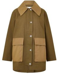 Ganni - Workwear Canvas Barn Jacket - Lyst