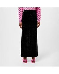 Balenciaga - Velvet Maxi Skirt - Lyst
