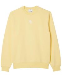 Lacoste - Printed Fleece Sweatshirt - Lyst