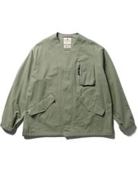 Snow Peak - Takibi Collarless Relaxed Fit Jacket - Lyst