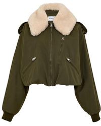 Givenchy - Giv Shearling Bomber Jacket - Lyst
