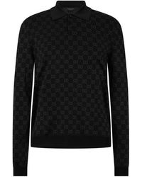 Gucci - Ao Gg Ls Polo Sn64 - Lyst