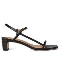 Ralph Lauren - Lainee Real Leather Heeled Sandals - Lyst