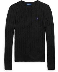 Polo Ralph Lauren - Julianna Brand-embroidered Regular-fit Cotton-knit Jumper - Lyst
