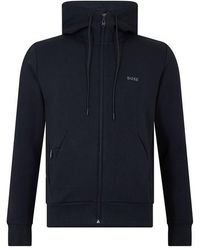 BOSS - Saggy Zip Hoodie - Lyst