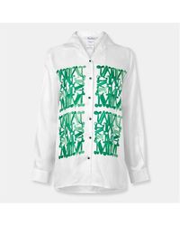 Max Mara - Patterned Long Sleeve Tailored Shirt - Lyst