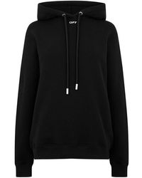 Off-White c/o Virgil Abloh - Roses Arrow Cotton Long Sleeve Hoodie - Lyst