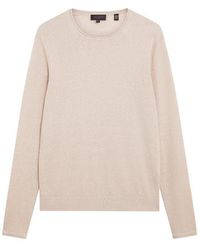 Ted Baker - Linen Blend Crew Neck Jumper - Lyst