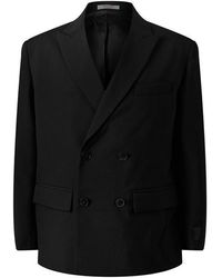 Valentino - Double Breasted Tailoring Label Jacket - Lyst