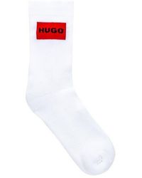 HUGO - 2 Pack Logo Label Crew Socks - Lyst