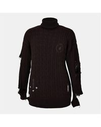 Balenciaga - Extreme Distressed Crest Jumper - Lyst
