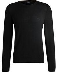 BOSS - Botto Knitted Crew Neck Jumper - Lyst