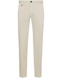 BOSS - Cotton Slim Fit Trousers - Lyst
