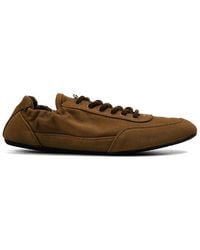 Prada - Collapse Re-Nylon And Suede Trainers - Lyst