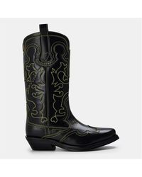 Ganni - Ember Western Cowboy Boots - Lyst