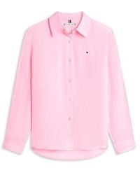 Tommy Hilfiger - Long Sleeve Plain Shirt - Lyst