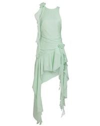 Bardot - Ivana Georgette High Neck Low Mini Dress - Lyst