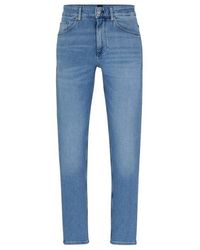 BOSS - Taber Straight Leg Jeans - Lyst