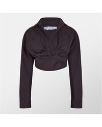 Off-White c/o Virgil Abloh - Twist Front Crop Top - Lyst