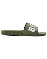 BOSS - Comfy Slider Sandals With Logo Detail (Aryeh) - Lyst