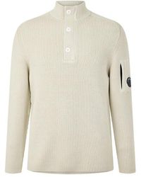C.P. Company - Cp Rib Button Knit Sn64 - Lyst