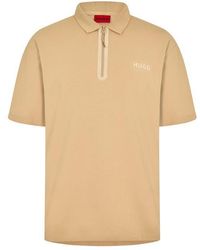HUGO - Dubilo Short Sleeve Polo Shirt - Lyst