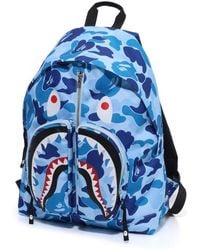 A Bathing Ape - Camo Shark Backpack - Lyst