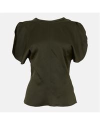 Victoria Beckham - Tailored Short Sleeve Blouse - Lyst