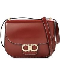 Ferragamo - Double G Shoulder Bag - Lyst