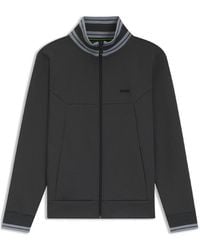 BOSS - Full Zipped Zone Short Sleeve Polo Shirt - Lyst