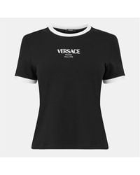 Versace - Top With Print - Lyst