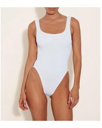 Hunza G - Square Neck Swimsuit - Lyst