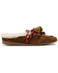 Nokwol - Coco Fur Flat Mules - Lyst