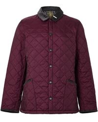 Barbour - Diamond Quilted Collared Jacket - Lyst