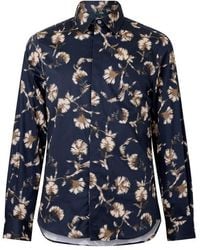 Ted Baker - Floral Viscose Long-Sleeve Shirt - Lyst