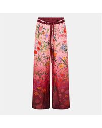 Gucci - High Waisted Wide Leg Trousers - Lyst