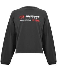 SUMMER GAMES - Label Logo Ls Tee Long Sleeve T-Shirt - Lyst