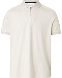 Calvin Klein - Welt Zip Polo Shirt - Lyst