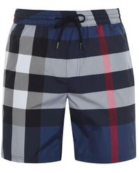 Burberry - Check Swim Shorts - Lyst