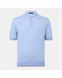 Prada - Fine Wool Polo Shirt - Lyst