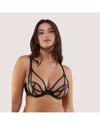 Playful Promises - Ramona Leatherette Plunge Bra - Lyst