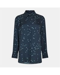 BOSS - Long Sleeve Blouse - Lyst