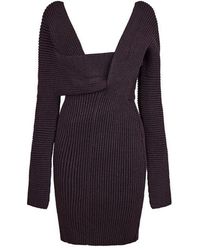 Bottega Veneta - Defined Fit Knitted Jumper Dress - Lyst